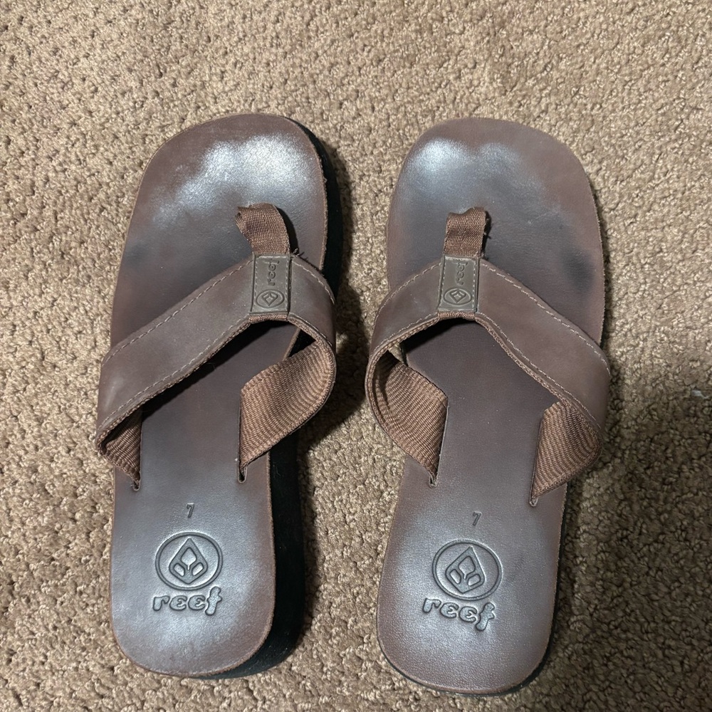 Reef platform sandals, Size 7
